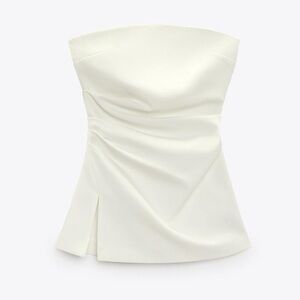 Zara Strapless White top